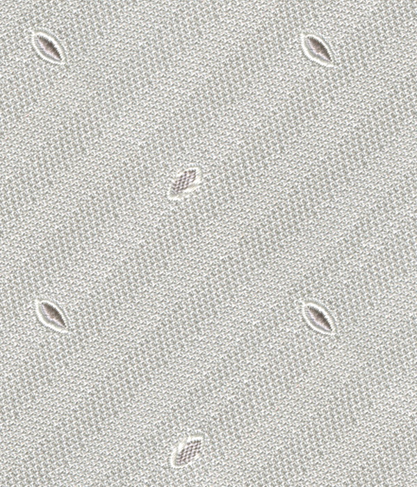 【インポート】ライトグレー モチーフ柄 ネクタイ