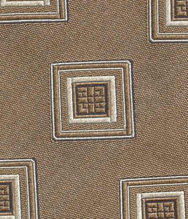 【インポート】ブラウン モチーフ柄 ネクタイ