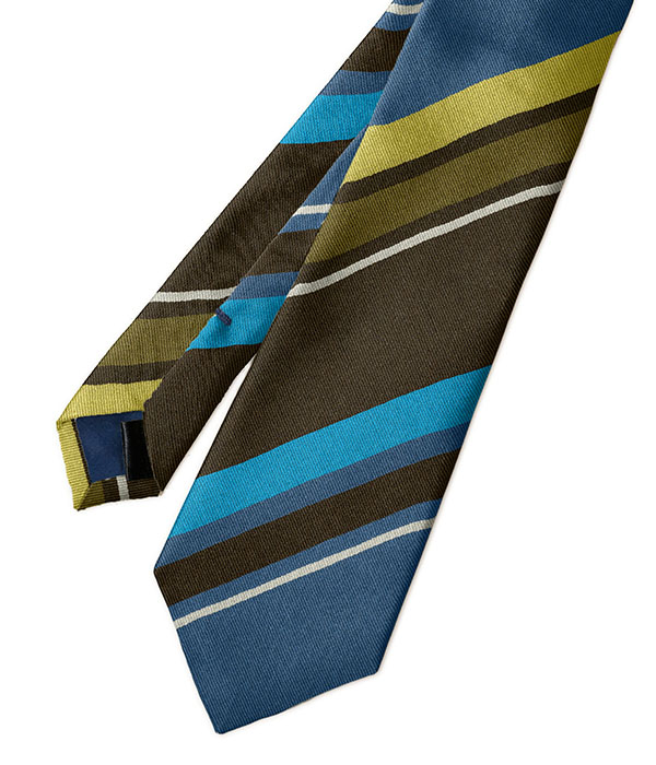 【新品同様】ホリデー&ブラウン レジメンタル ネクタイ 最新2023AW】HOLLIDAY ＆ BROWN/ホリデーアンドブラウン