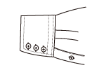ウェスタン専用３つボタンカフス型