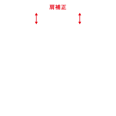 肩補正サイズ箇所イラスト